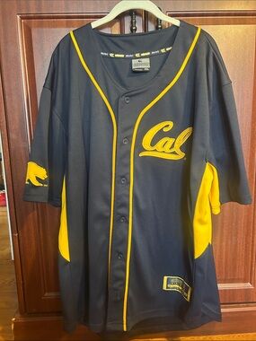 Cal Golden Bears Navy & Gold Baseball Jersey